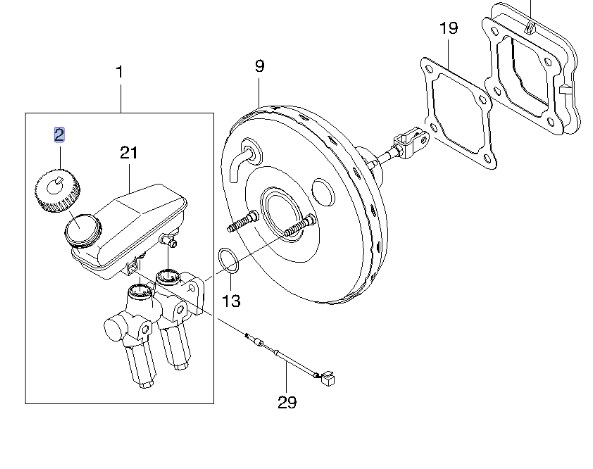 Fren Ana Merkezi Fidrolik Depo Kapağı