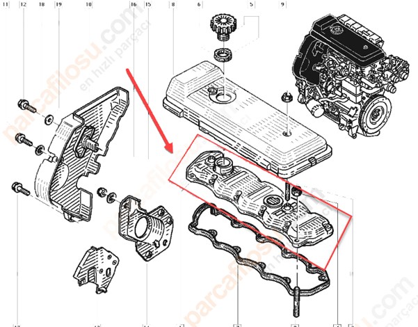 Külbürütör Kapağı | Supap kapağı