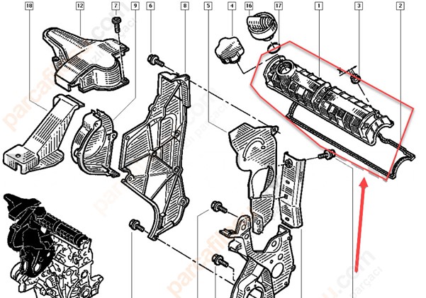 Külbürütör Kapağı | Supap kapağı