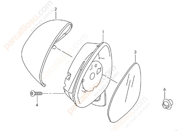 Kapı Aynası Sol 5 FIS
