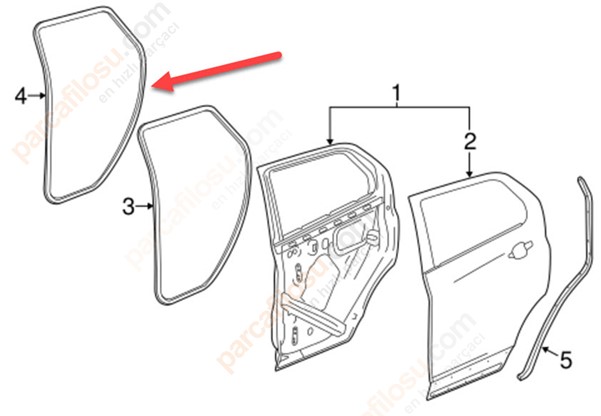 Kapı Fitil Arka Sağ Ve Sol