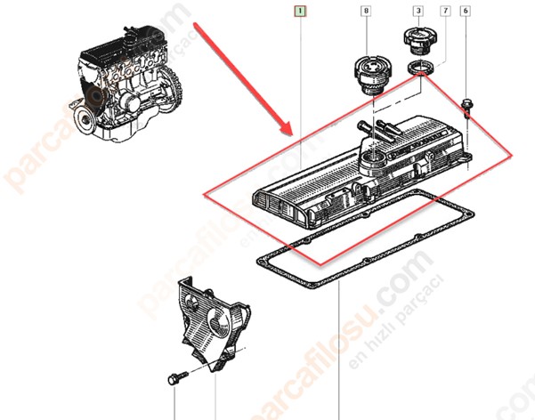 Külbürütör Kapağı | Supap kapağı