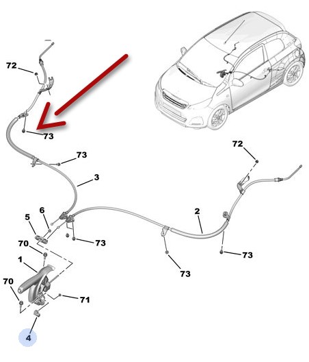Arka Sağ El Fren Teli