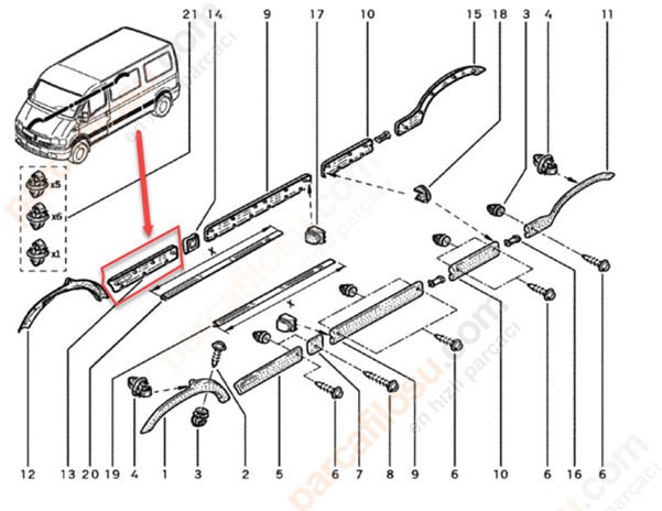Ön Kapı Çıtası / Bant / Kuşak